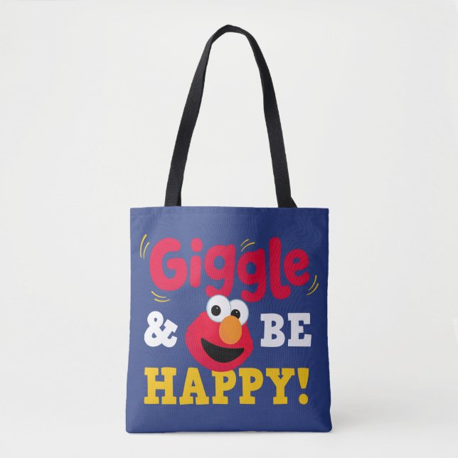 Bolsa Tote Elmo Rir e Ser Feliz (Frente)
