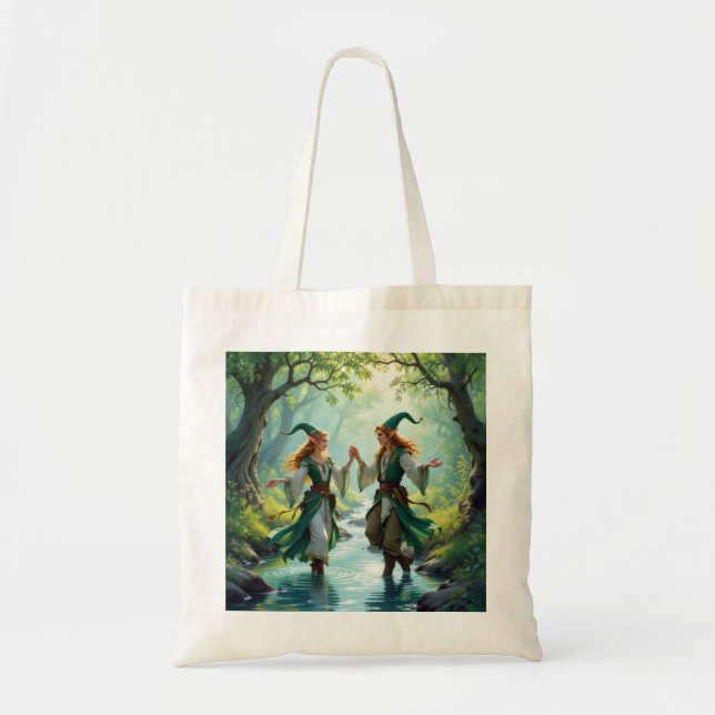 Bolsa Tote Elves Dancing (Frente)