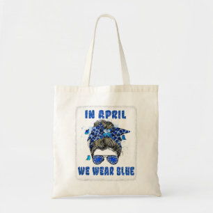 Bolsa Tote Em abril, Vestimos Autismo De Enfermeira Azul
