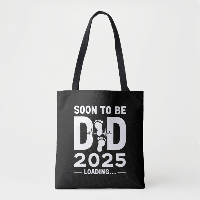 Bolsa Tote Em Breve, Ser Pai Novo papai Do Pês De 2025 (Frente)