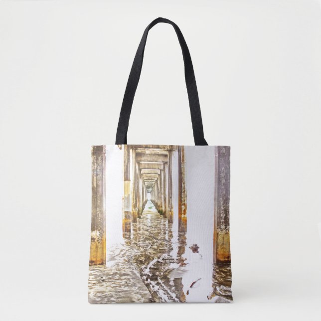 Bolsa Tote Em Cópia de Scripts (Frente)