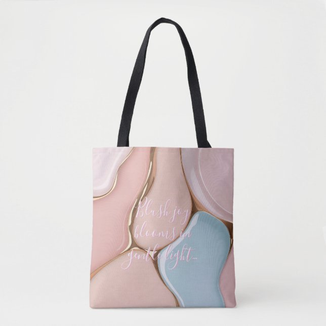 Bolsa tote em gráfico abstrato elegante (Frente)