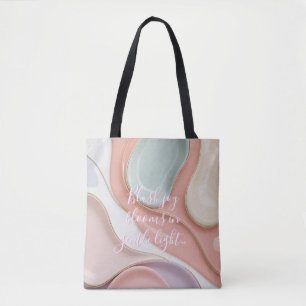 Bolsa tote em gráfico abstrato elegante