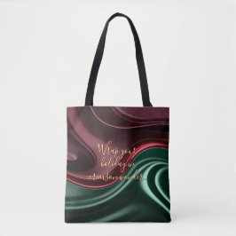 Bolsa tote em gráfico abstrato elegante