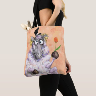 Bolsa Tote Em Love Ram - Romântico - Adicione Seu Texto / Nom