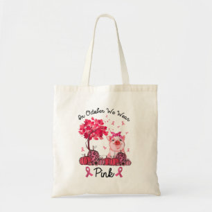 Bolsa Tote Em outubro, Vestimos O Cancer De Mama Rosa Awaren