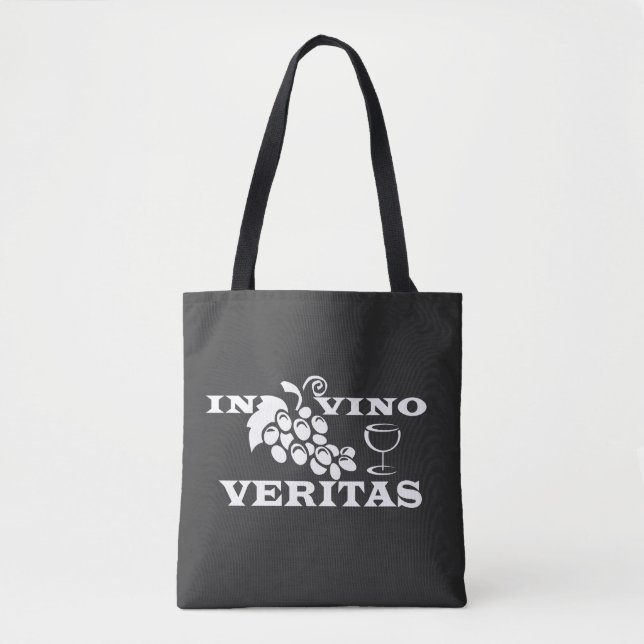 Bolsa Tote Em vino veritas (Frente)