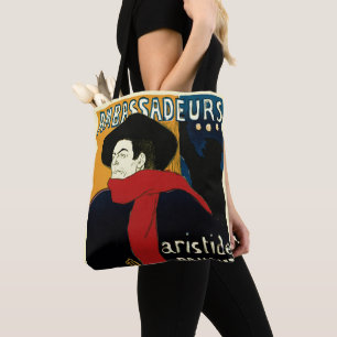 Bolsa Tote Embaixadores, Aristide Bruant por Toulouse Lautrec