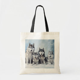Bolsa Tote Embalagem Siberian Husky