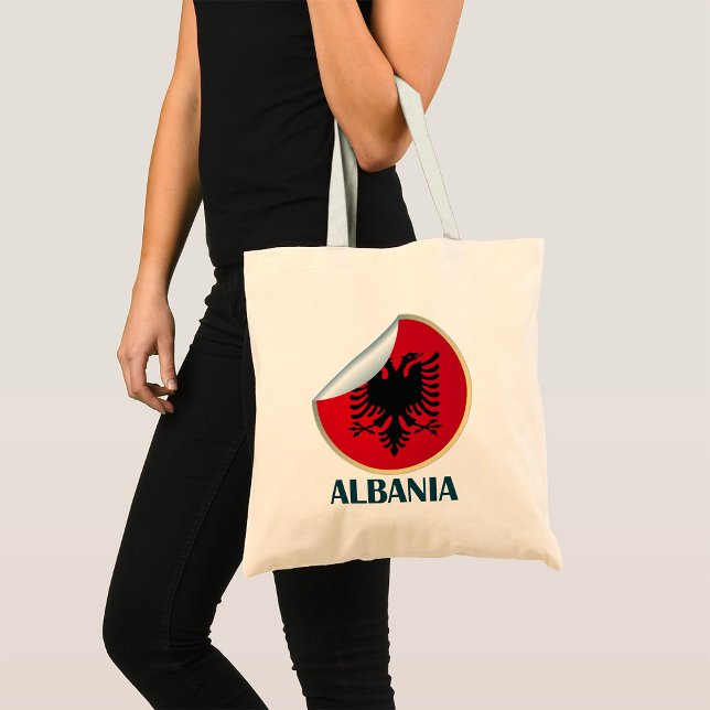 Bolsa Tote Emblem de águia de dupla cabeça na Albânia (Criador carregado)