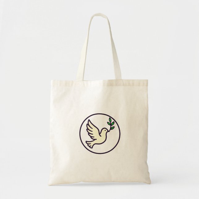 Bolsa Tote Emblem Tote Bag - Paz, Simplicidade e Estilo (Frente)