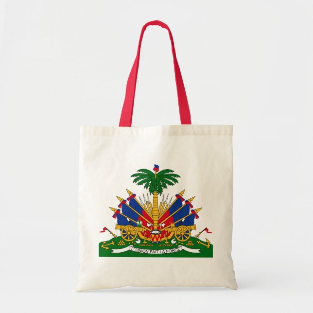 Bolsa Tote emblema de haiti (Frente)