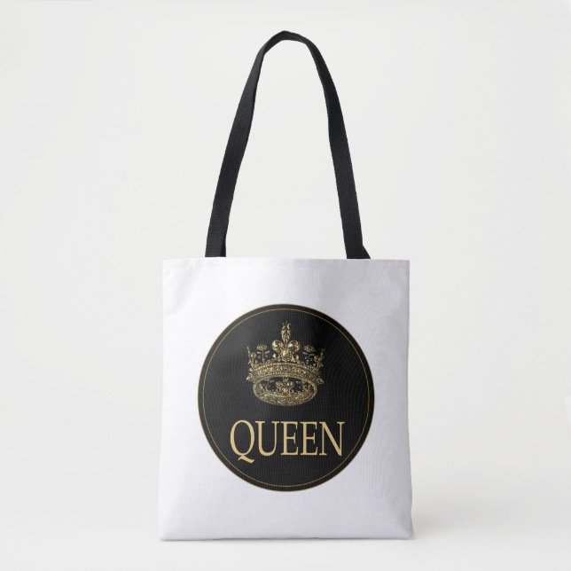 Bolsa Tote Emblema Rainha e Coroa (Frente)