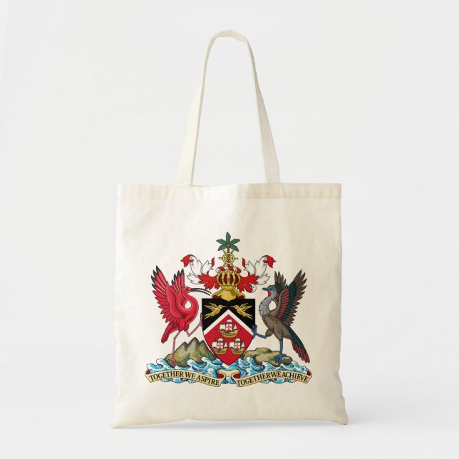 Bolsa Tote emblema trinidade e tobago (Frente)