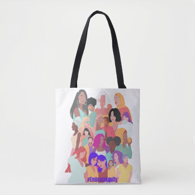 Bolsa Tote Embrace Equity - Happy Women's Day 2023 (Frente)