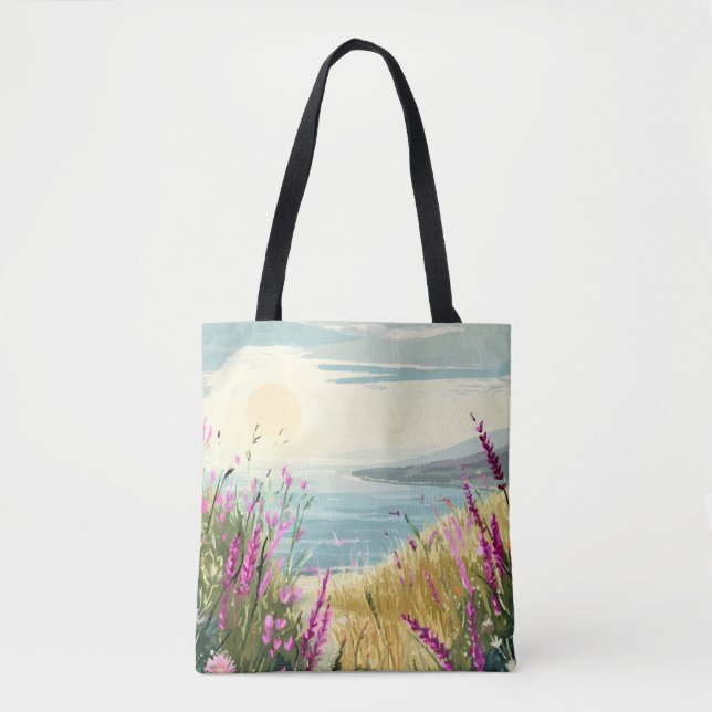 Bolsa Tote Embraço de Heather pelo Mar (Frente)