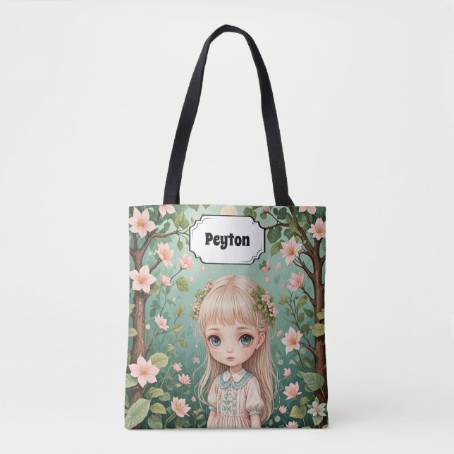 Bolsa Tote Embraço do Blossom personalizado (Frente)