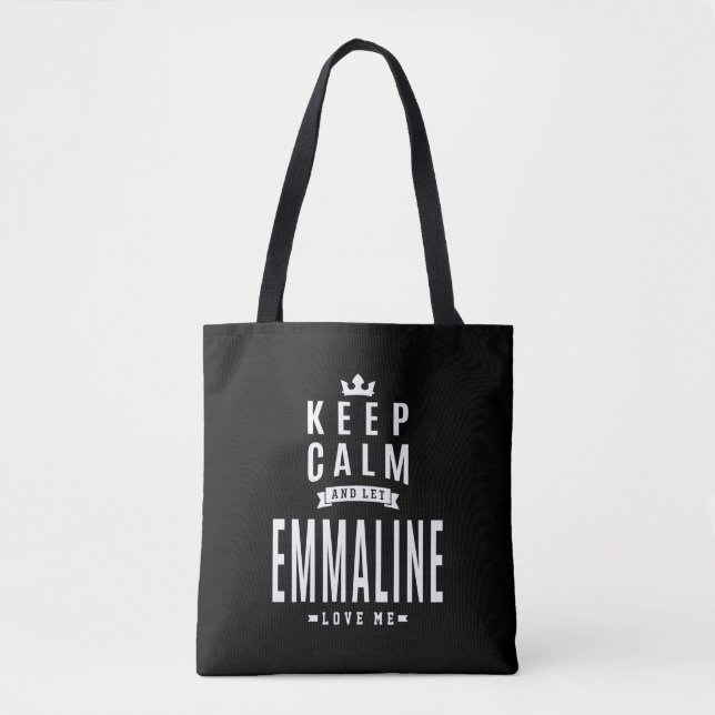Bolsa Tote Emmaline Personalised Name Birthday Gift (Frente)