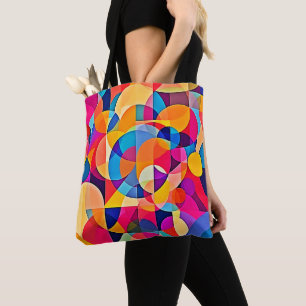Bolsa Tote Emoção de Cor Geométrica