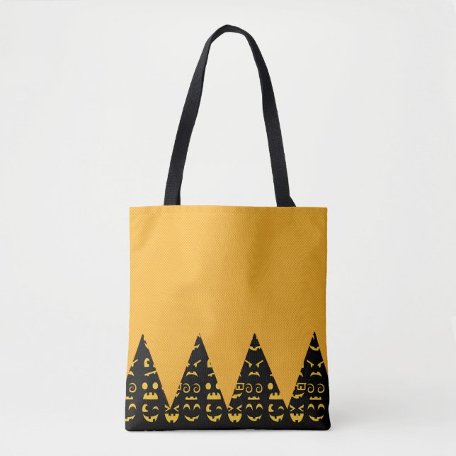 Bolsa Tote Emoji de abóbora (Frente)