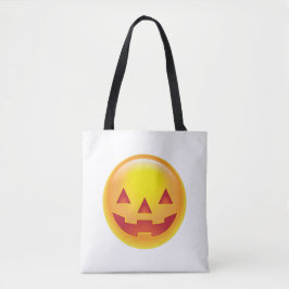 Bolsa Tote Emoji De Abóbora Brilhante