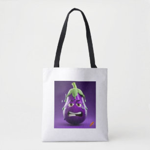 Bolsa Tote "Emoji Design Bag Reproduzível: 🍆 💦 😏 Divertido