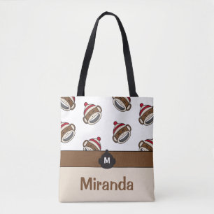 Bolsa Tote Emoji - Macaco-Meia-Sorriso Personalizado