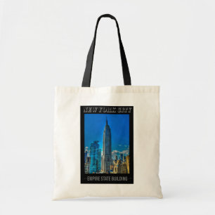 Bolsa Tote Empire State Building Nova Iorque Vintage