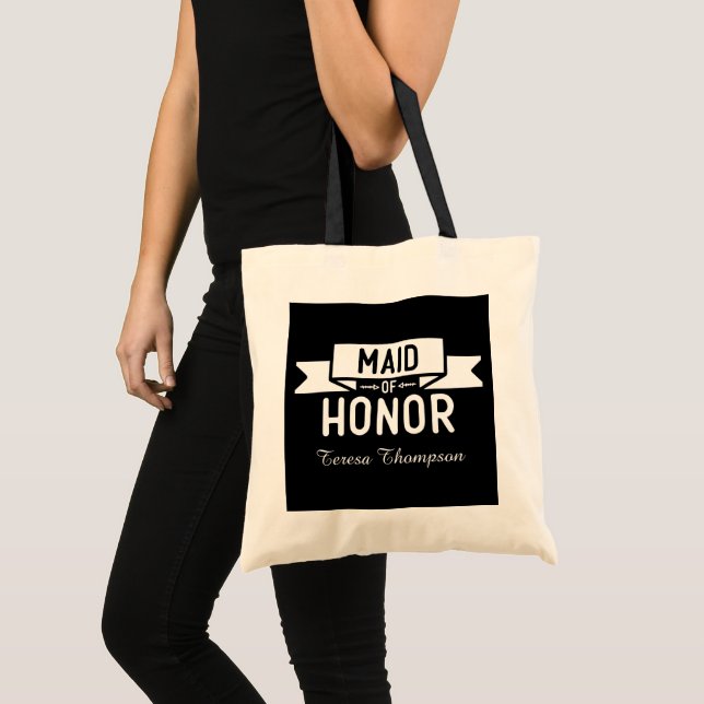Bolsa Tote Empregada Fofa Honra adicionar nome (Frente (produto))
