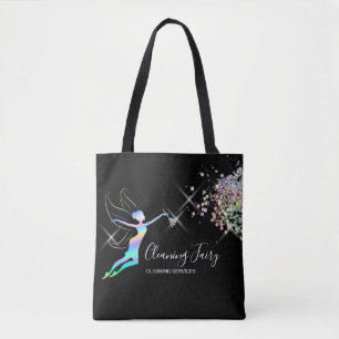 Bolsa Tote Empregada Limpeza Casa Brilhante Caneca Fada Holog