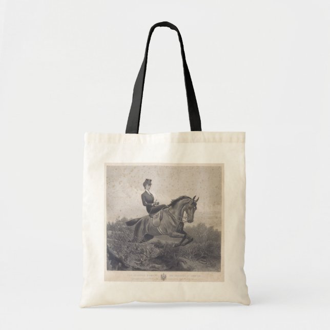 Bolsa Tote Empress Elisabeth of Austria a cavalo (Frente)