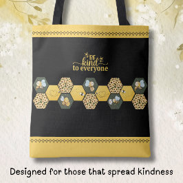 Bolsa Tote Encantador Seja Gentil com Todos Saco de Compras A