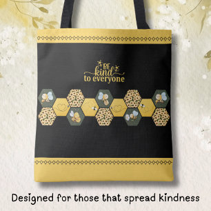 Bolsa Tote Encantador Seja Gentil com Todos Saco de Compras A