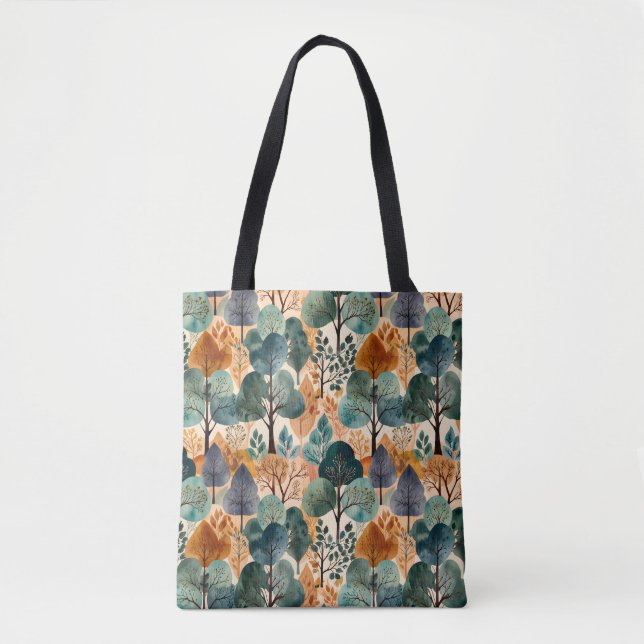 Bolsa Tote Encantando Árvores de Outono (Frente)