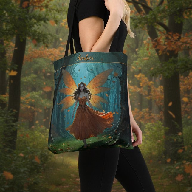 Bolsa Tote Enchanted Autumn Fairy Thanksgiving Fantasy Art (Criador carregado)
