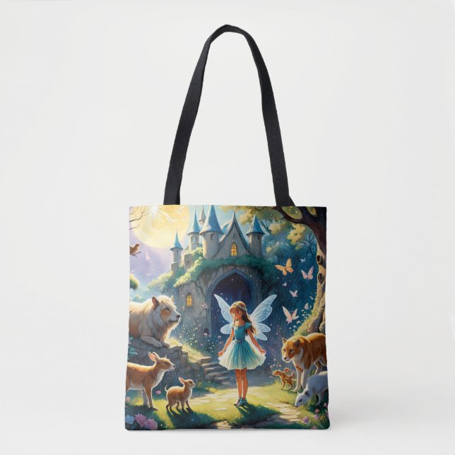 Bolsa Tote "Enchimento à Lua A Floresta da Fada (Frente)