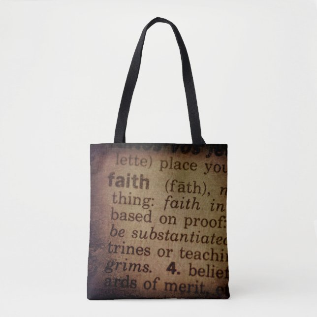 Bolsa Tote Encontrar Significado - Fé (Frente)