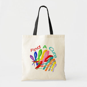 Bolsa Tote Encontre fitas coloridas de um cancer da cura