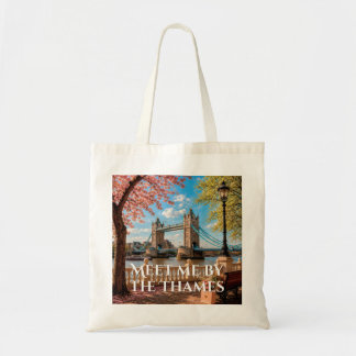 Bolsa Tote Encontre-me junto ao Tâmisa Ponte da Torre Estétic