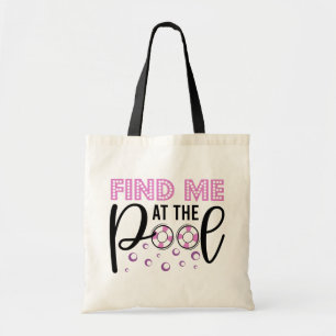 Bolsa Tote Encontre-Me Na Piscina Moderna Nadando Esportes