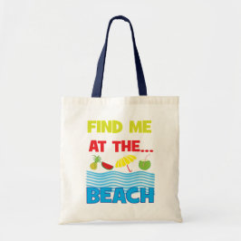 Bolsa Tote Encontre-Me Na Praia Tropical