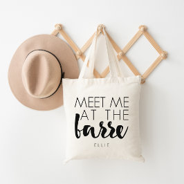 Bolsa Tote Encontre-me no Barre | Balé personalizado