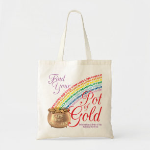 Bolsa Tote Encontre seu pote da sacola do ouro