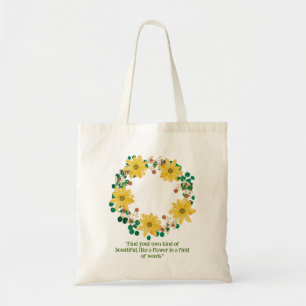 Bolsa Tote Encontre sua própria coroa amarela da Boêmia