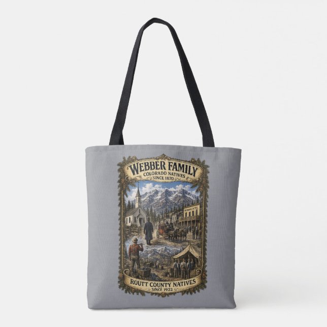 Bolsa Tote Encontro da Família Webber (Verso)