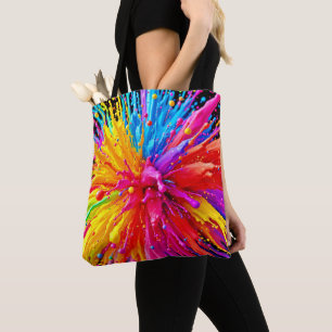 Bolsa Tote Energia de ruptura de pintura vibrante