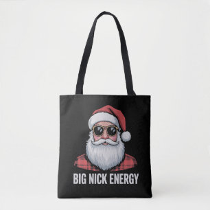 Bolsa Tote Energia do Grande Nick Natal Óculos de Sol Papai N