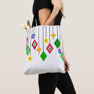 Bolsa Tote enfeites de natal 
