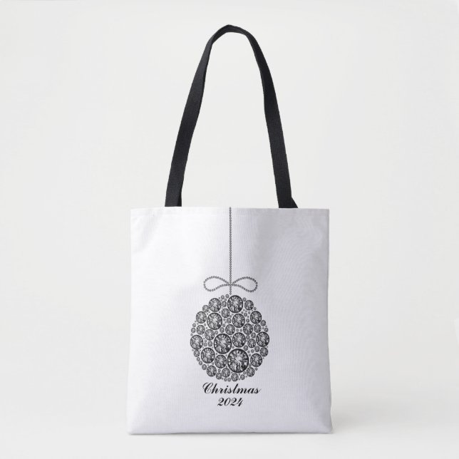 Bolsa Tote Enfeites de natal 2024 (Frente)