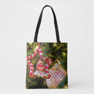 Bolsa Tote Enfeites de natal de pão-de-gengibre